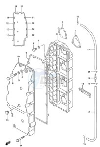 DT 140 drawing Silencer (1986 to S/N 231403)