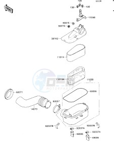 KAF 540 E [MULE 2030] (E1) [MULE 2030] drawing AIR FILTER