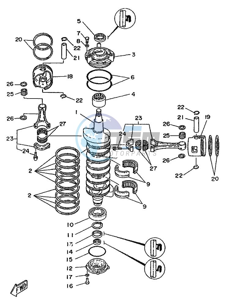 CRANKSHAFT--PISTON