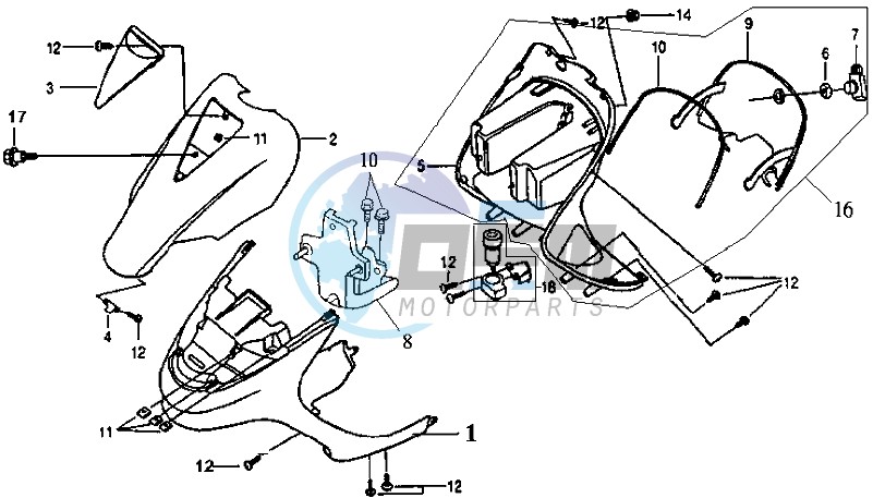 FR PLATE / INNER PROTECTOR / INDICATOR RELAY