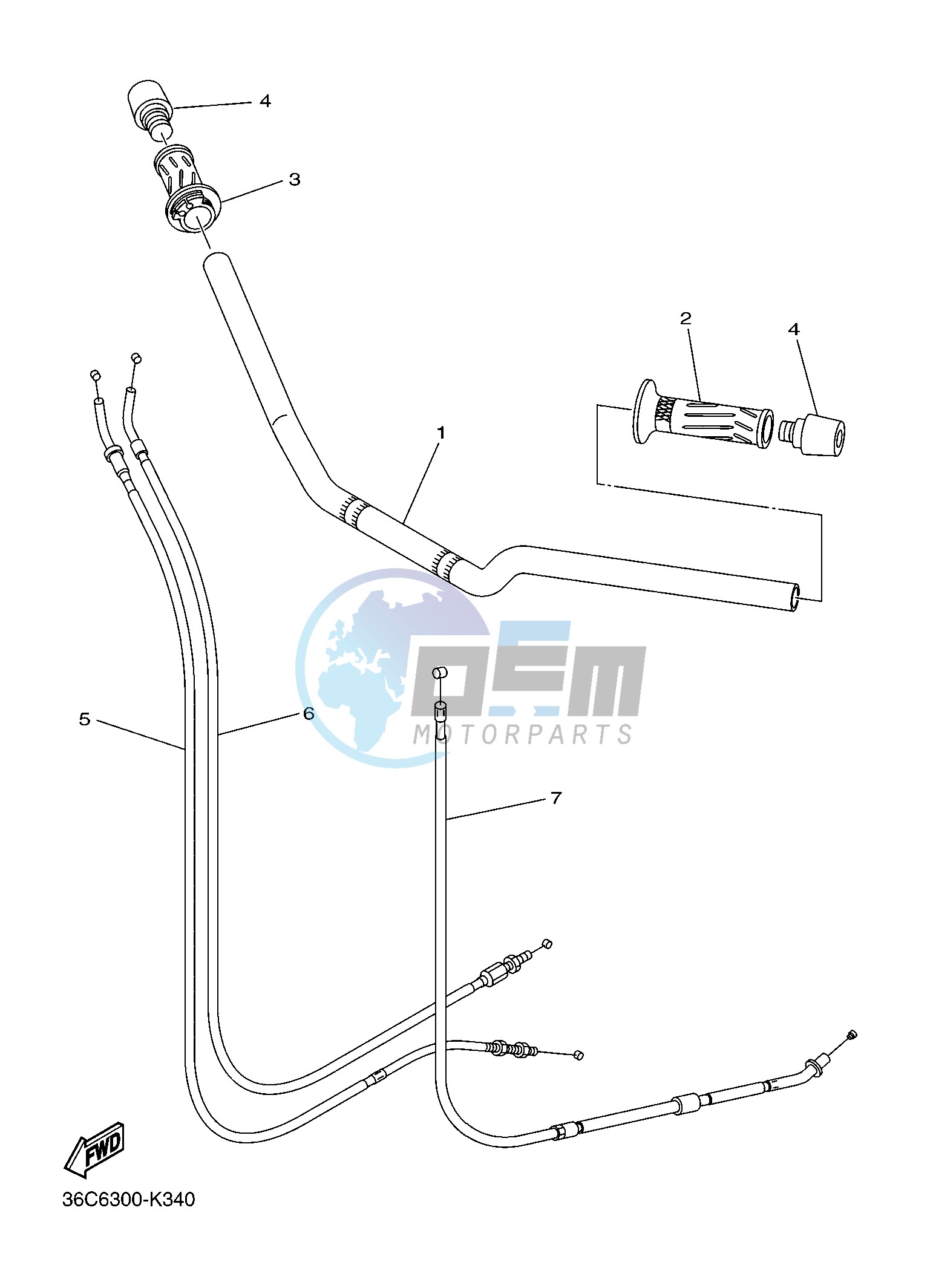 STEERING HANDLE & CABLE