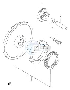 VZ800 (E2) MARAUDER drawing STARTER CLUTCH