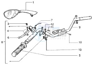 ET4 50 drawing Handlebars component LH