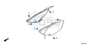 CRF100FC drawing SIDE COVER