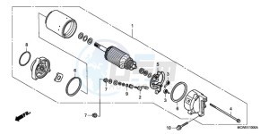 VFR800A9 Ireland - (EK / ABS MME) drawing STARTING MOTOR