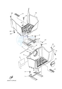 YFM700FWAD YFM70GPSH GRIZZLY 700 EPS SPECIAL EDITION (B1A5) drawing STAND & FOOTREST