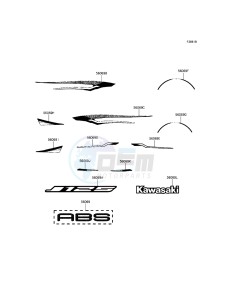 J125 ABS SC125BGFA XX (EU ME A(FRICA) drawing Decals(Black)