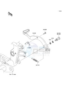 KSF 450 B [KFX450R MONSTER ENERGY] (B8F-B9FB) B8F drawing BRAKE PEDAL