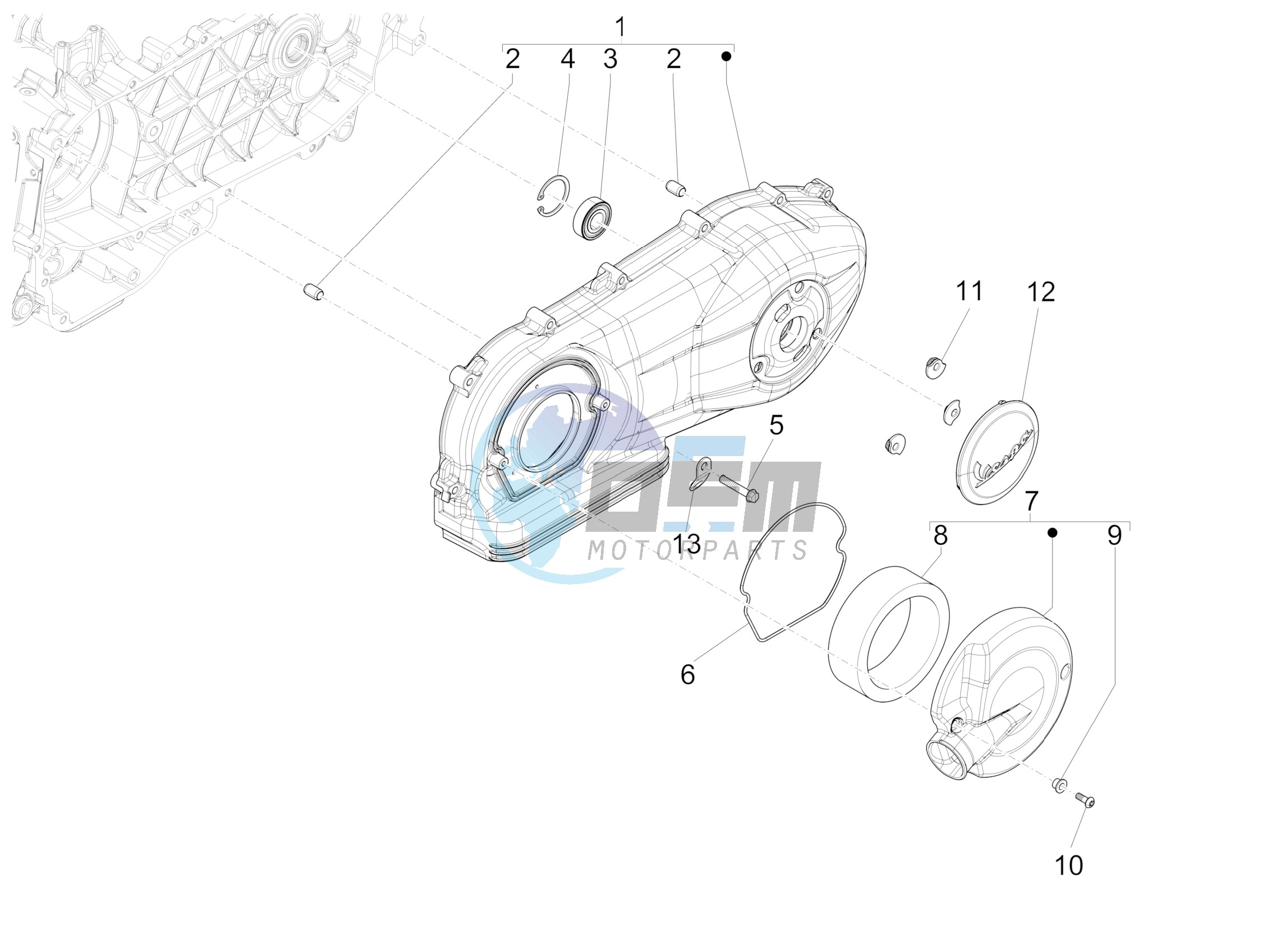 Crankcase cover - Crankcase cooling