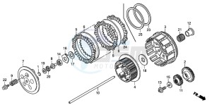 CRF250R drawing CLUTCH