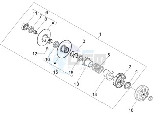 Runner 50 Pure Jet drawing Driven pulley