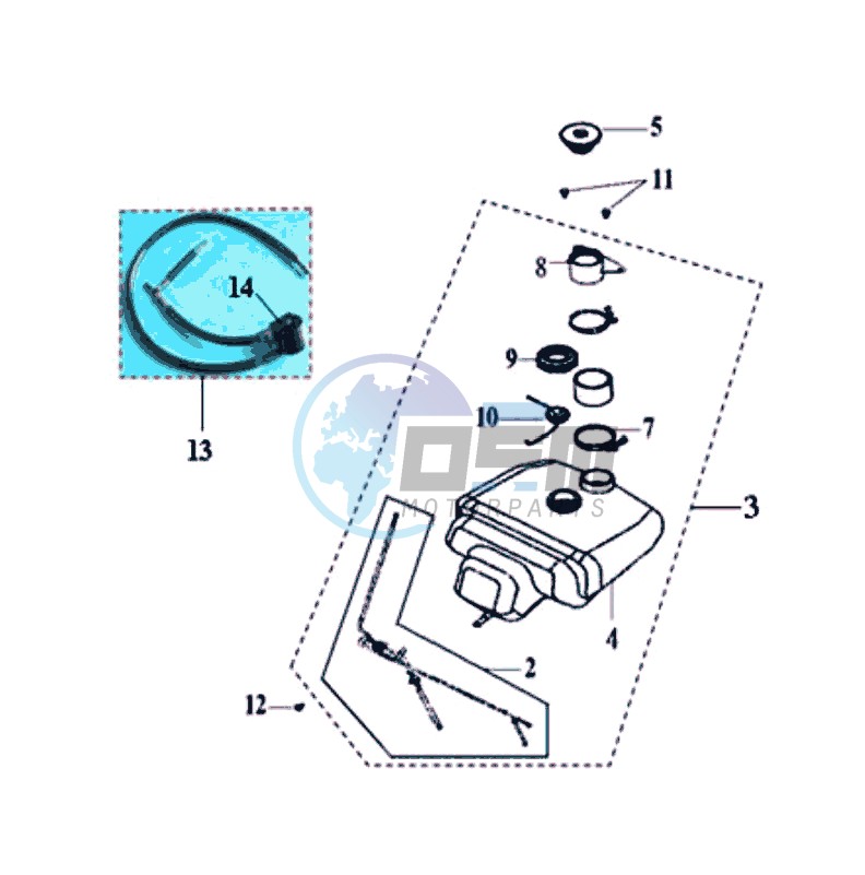 FUEL TANK - FUEL CUT