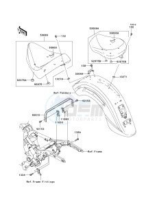 VN 1600 A [VULCAN 1600 CLASSIC] (A6F-A8FA) A8F drawing SEAT