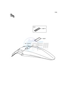 KX450F KX450HGF EU drawing Labels