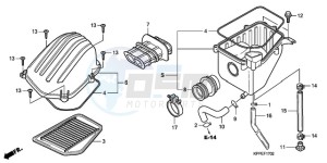 CBR125RW9 Europe Direct - (ED / WH) drawing AIR CLEANER (CBR125RW7/RW9/RWA)