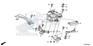 CBR1000RRG CBR1000 - Fireblade Europe Direct - (ED) drawing STEERING DAMPER