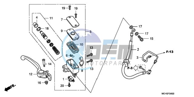 FRONT BRAKE MASTER CYLINDER