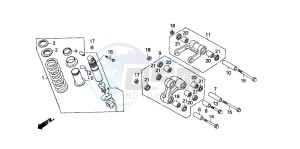 NX500 DOMINATOR drawing REAR CUSHION