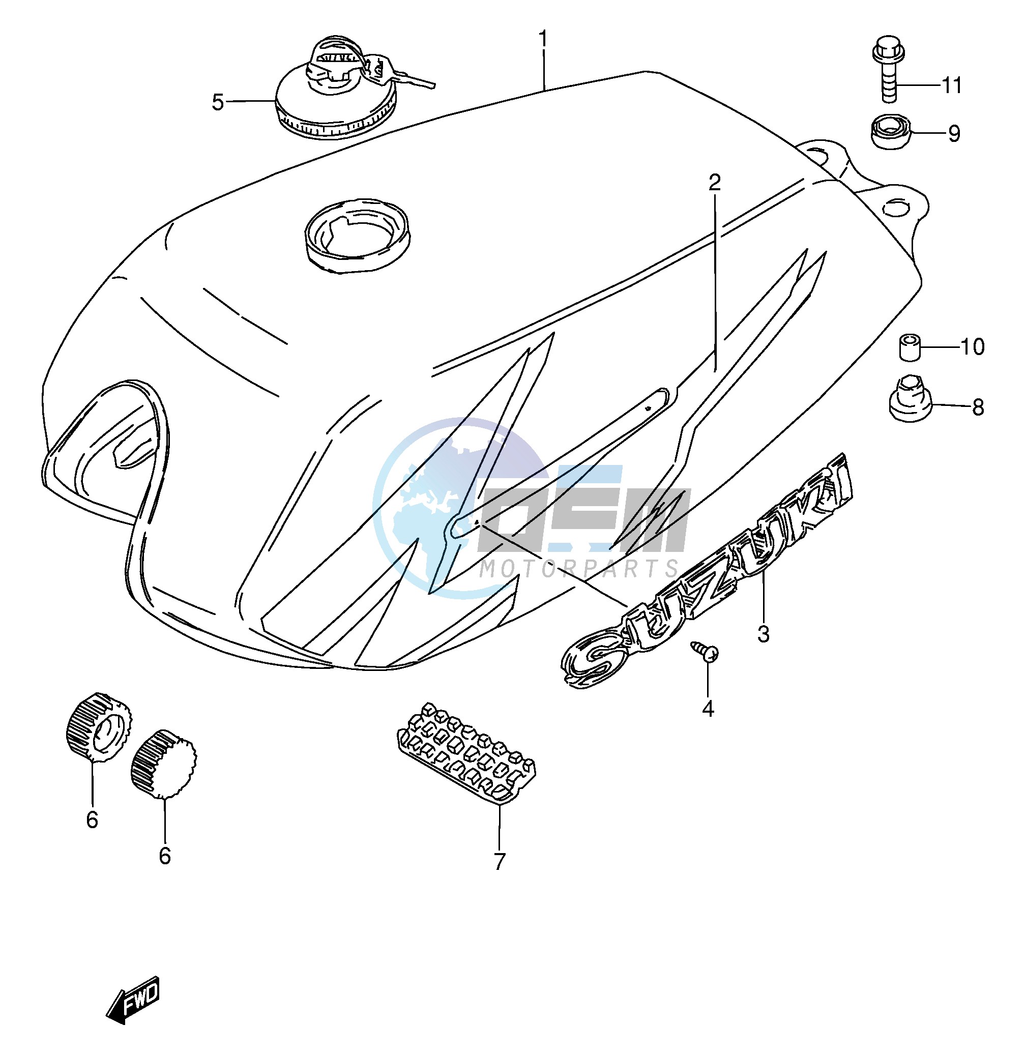 FUEL TANK (MODEL V E94,P36,P48)