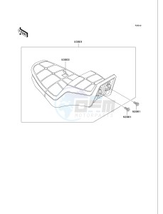 VN 750 A [VULCAN 750] (A15-A19) [VULCAN 750] drawing SEAT