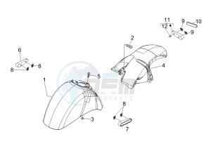 Granturismo 200 L USA drawing Wheel housing - Mudguard