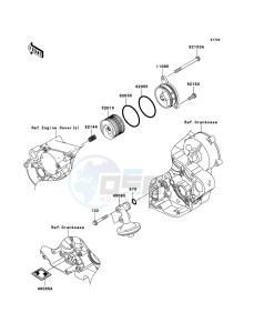 KX450F KX450D7F EU drawing Oil Filter