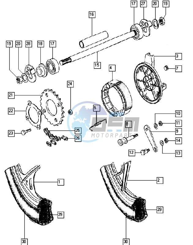 Rear wheel I