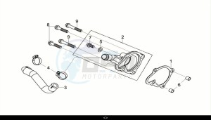 CRUISYM a 125i ABS (LV12W2-EU) (E5) (M1) drawing WATER PUMP COVER