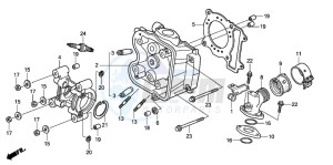 SH150 125 drawing CYLINDER HEAD