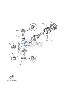 F15CMHL drawing CRANKSHAFT--PISTON