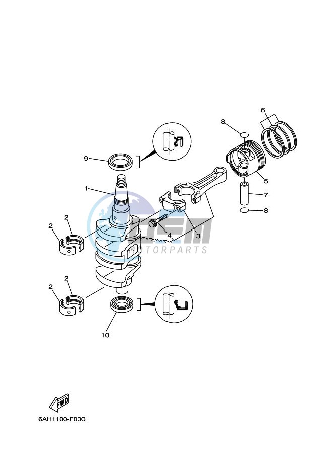 CRANKSHAFT--PISTON