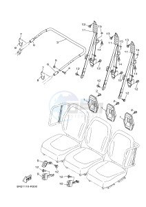 YXM700ES YXM70VPSG VIKING EPS SPECIAL EDITION (B42B) drawing SEAT 2