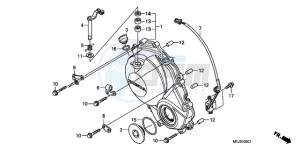 CBR600RA9 France - (F / ABS CMF) drawing RIGHT CRANKCASE COVER (CBR600RR9,A/RA9,A)