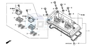 CB1000R9 France - (F / CMF) drawing CYLINDER HEAD COVER