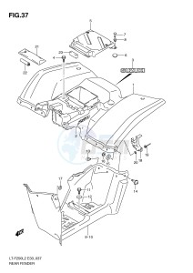 LT-F250 (E33) drawing REAR FENDER