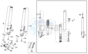 NA 850 Mana GT (AU, CN, EU, GB, IN, JP, K, USA) drawing Fron fork II