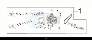 CRUISYM a 300 (LV30W3-EU) (M3) drawing CYLINDER HEAD