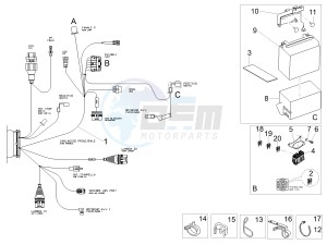 V7 III Anniversario 750 e4 (NAFTA) drawing Rear electrical system