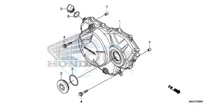 VFR1200XLF CrossTourer - VFR1200X 2ED - (2ED) drawing RIGHT CRANKCASE COVER (VFR1200X/ XA/ XL)