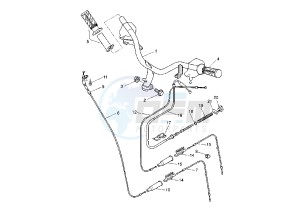 BW'S NEXT GENERATION 50 drawing STEERING HANDLE -CABLE