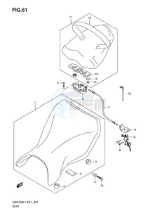 GSR750 EU drawing SEAT