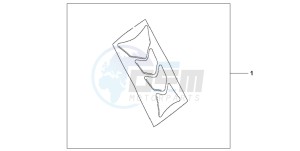 VTR1000SP VTR1000SP-2 drawing TANK PAD HRC LOGO