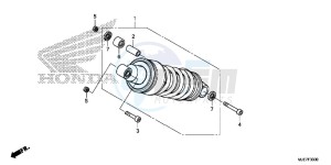 CBR650F 2ED - (2ED) drawing REAR CUSHION