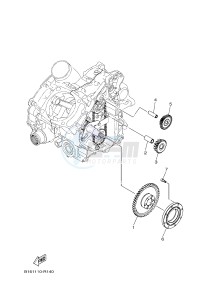 YFM700FWAD YFM70GPHJ GRIZZLY 700 EPS (B1AG) drawing STARTER CLUTCH