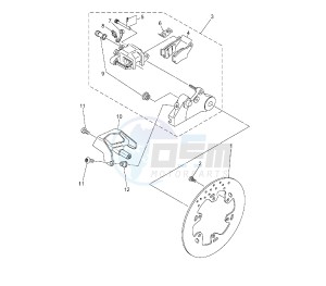 XT X 660 drawing REAR BRAKE CALIPER