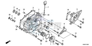 CRF250RF CRF250R Europe Direct - (ED) drawing L. CRANKCASE COVER