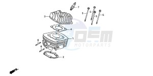 SH50 SH FIFTY drawing CYLINDER/CYLINDER HEAD