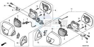 GL1800A BR - (BR) drawing WINKER/MIRROR