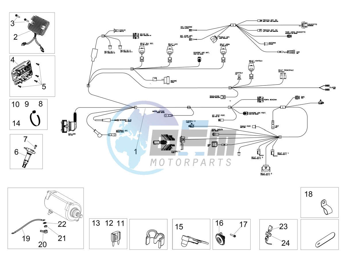 Front electrical system