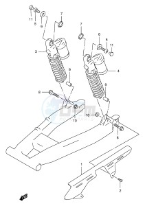 GSX400 (E30) drawing CHAIN CASE